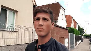 Sexy Twink Bends Over Moans As He Gets His Ass Rammed Hard In Public For Some Money - CZECH HUNTER 557